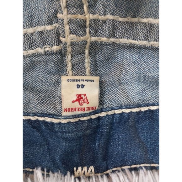 True Religion Ricky Jeans Mens 44 Relaxed Fit Stretch Stretch Straight Leg Denim - Picture 8 of 9